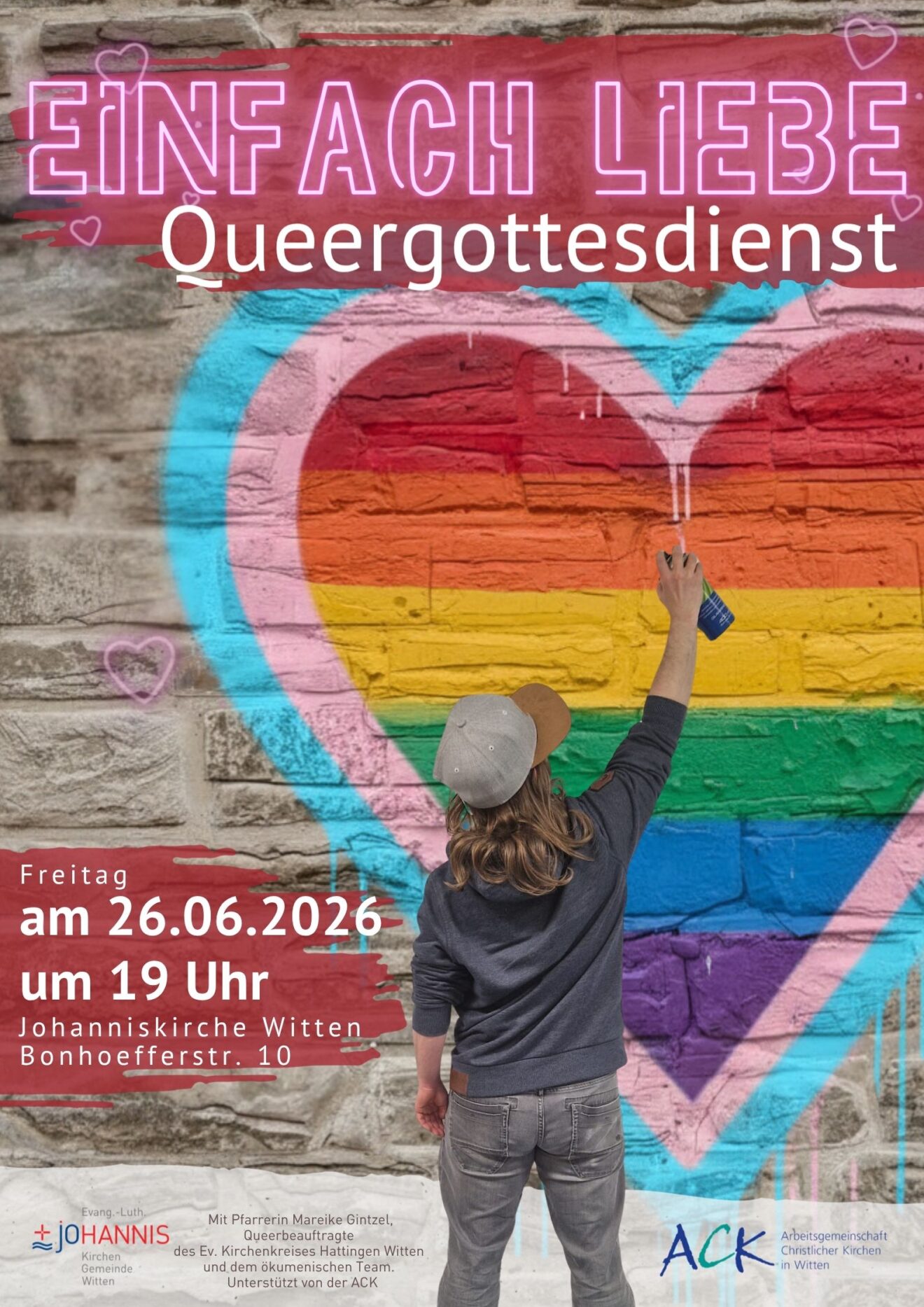 Queer*Gottesdienst 2026 „Einfach Liebe“