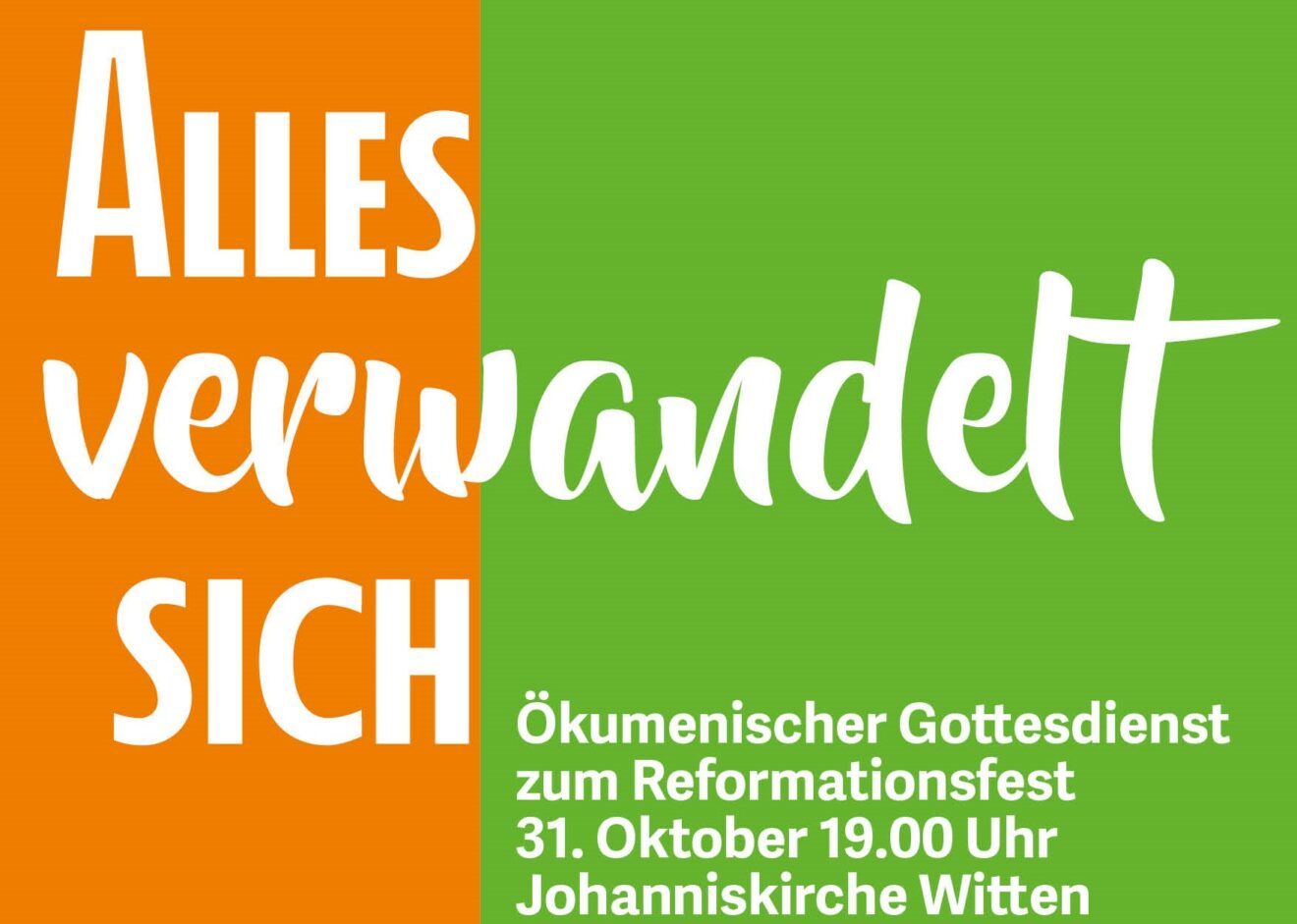 Ach, wäre ich doch schon ein Schmetterling... Reformationsfest 2024