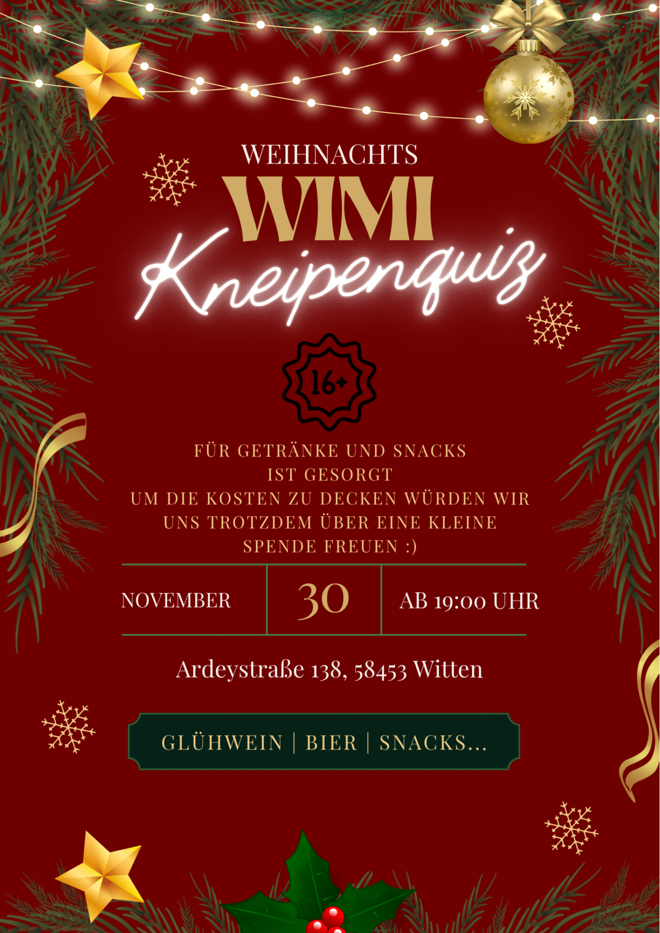 Weihnachts-Kneipenquiz WiMi