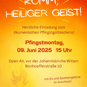 Pfingstmontag gemeinsam feiern – Ökumenischer Gottesdienst unter freiem Himmel