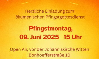 Pfingstmontag gemeinsam feiern – Ökumenischer Gottesdienst unter freiem Himmel