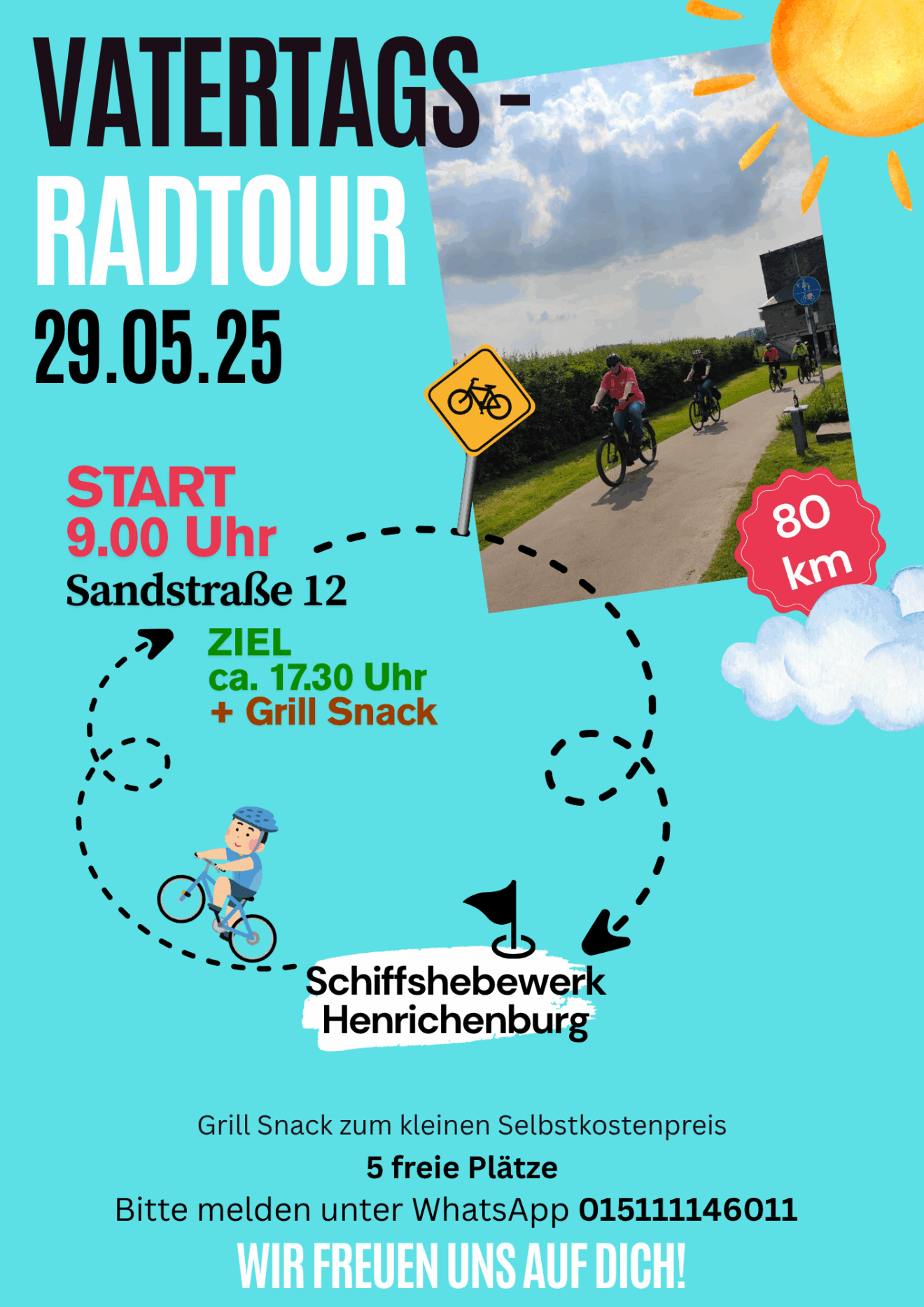 Vatertags-Radtour am 29. Mai 2025 🚴‍♂️🌞