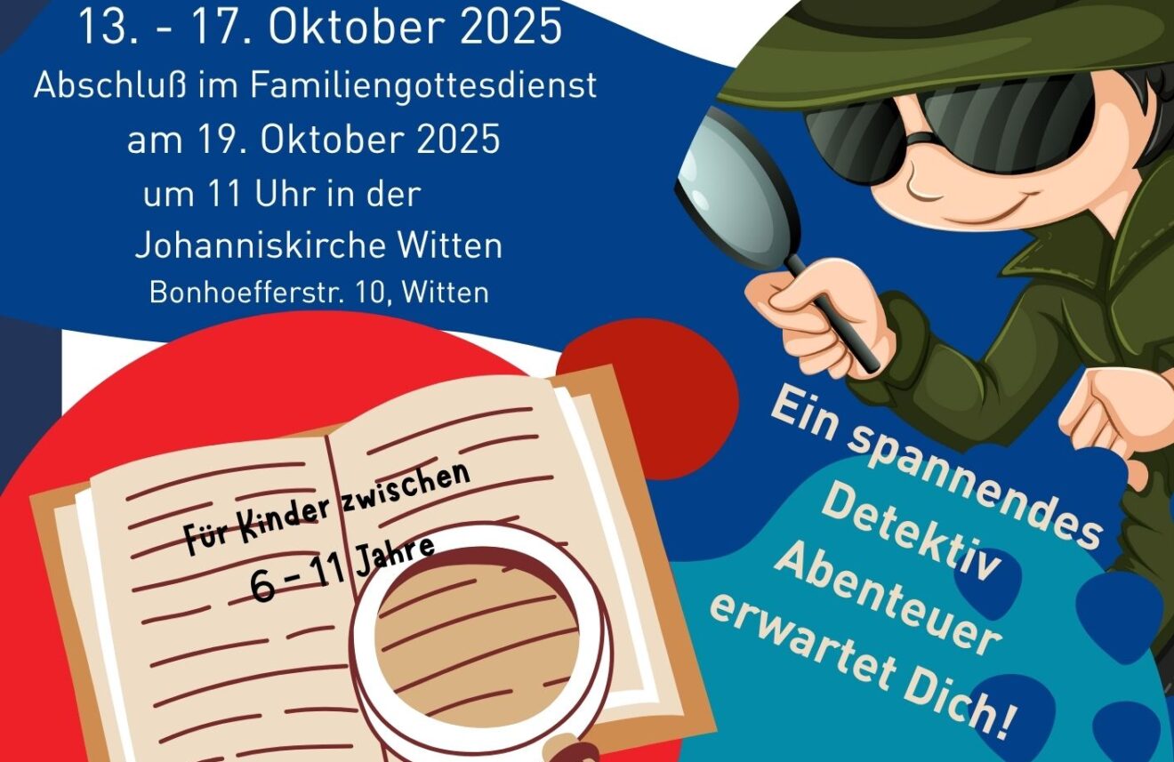 🕵️‍♀️👓 Spürnasen aufgepasst! – Kinderbibelwoche in der Johannisgemeinde