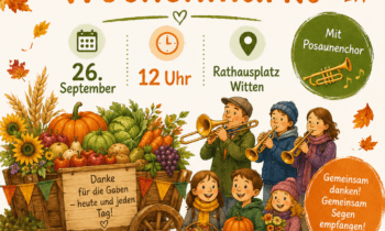 🌾 Erntedankandacht auf dem Wittener Wochenmarkt
